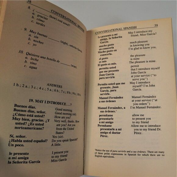 Conversational Spanish  A Complete Course in Everyday Spanish 1985 Paperback - Picture 8 of 11